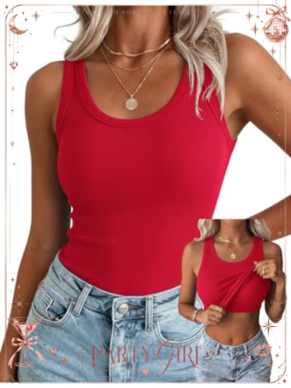 Zeagoo Ribbed Tank Top Built in Bra Racerback Slim Fit Summer Womens